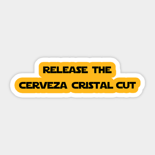 Release the Cerveza Cristal Cut Sticker by flopculture